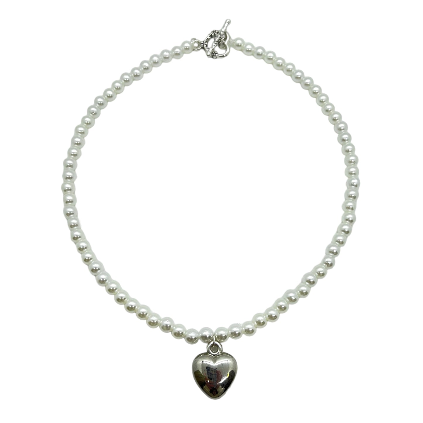 SILVER HEART NECKLACE